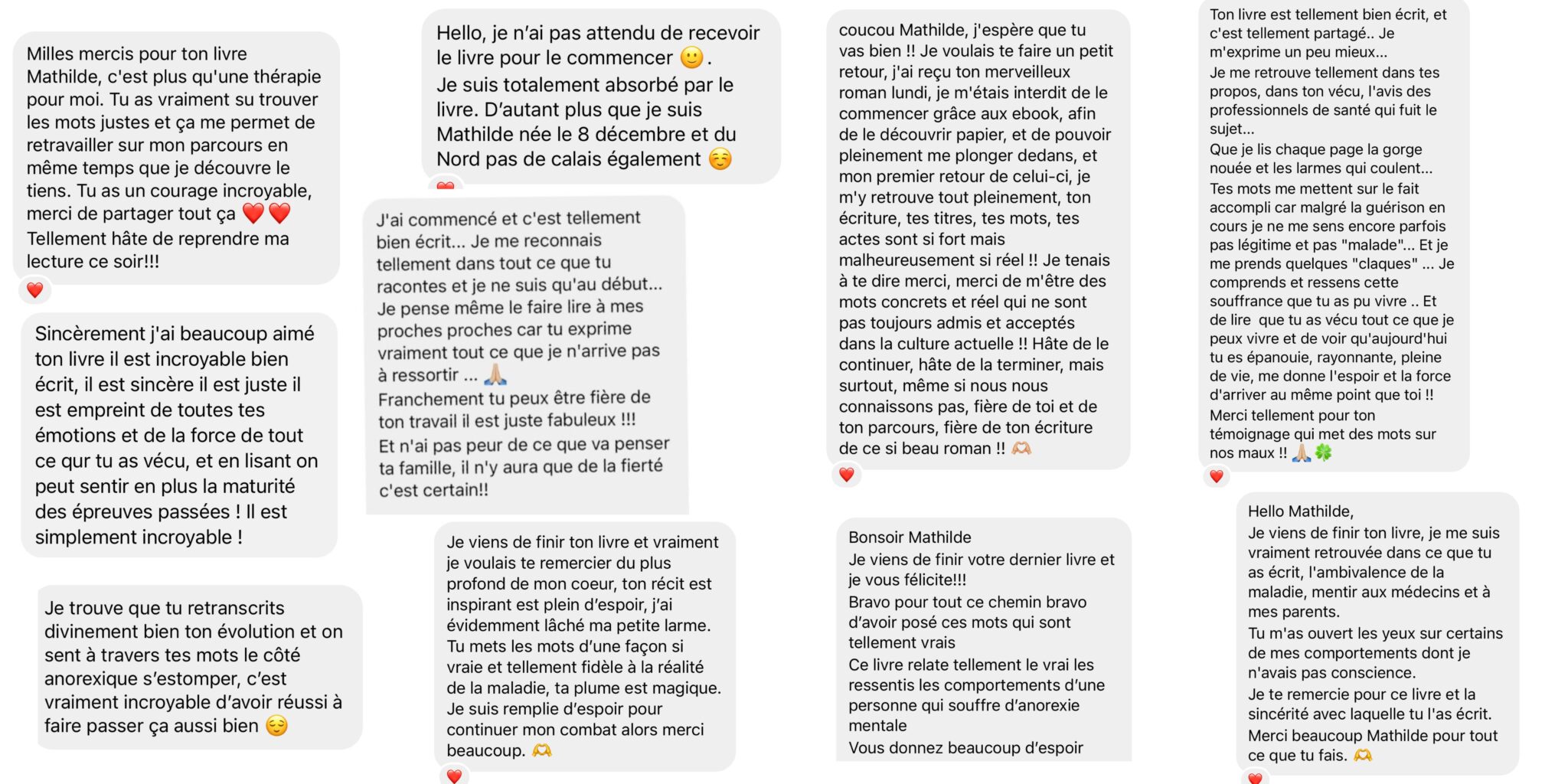 Messages privés reçus de lectrices (2)